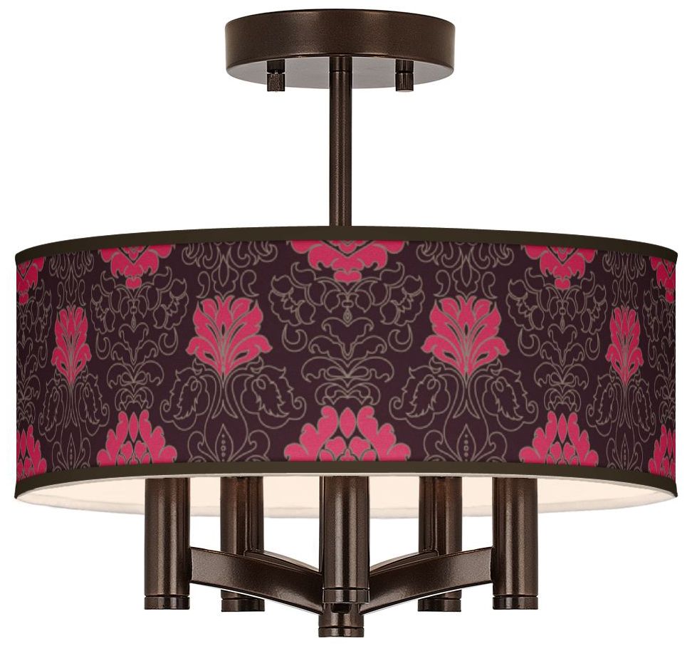 Stacy Garcia Florentia Wild Berry Ava Bronze Ceiling Light