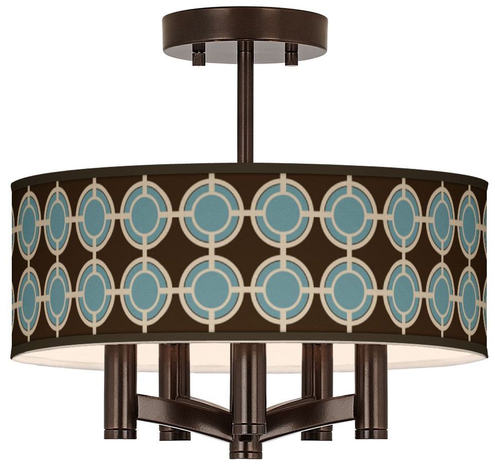 Stacy Garcia Porthole Ava 5-Light Bronze Ceiling Light
