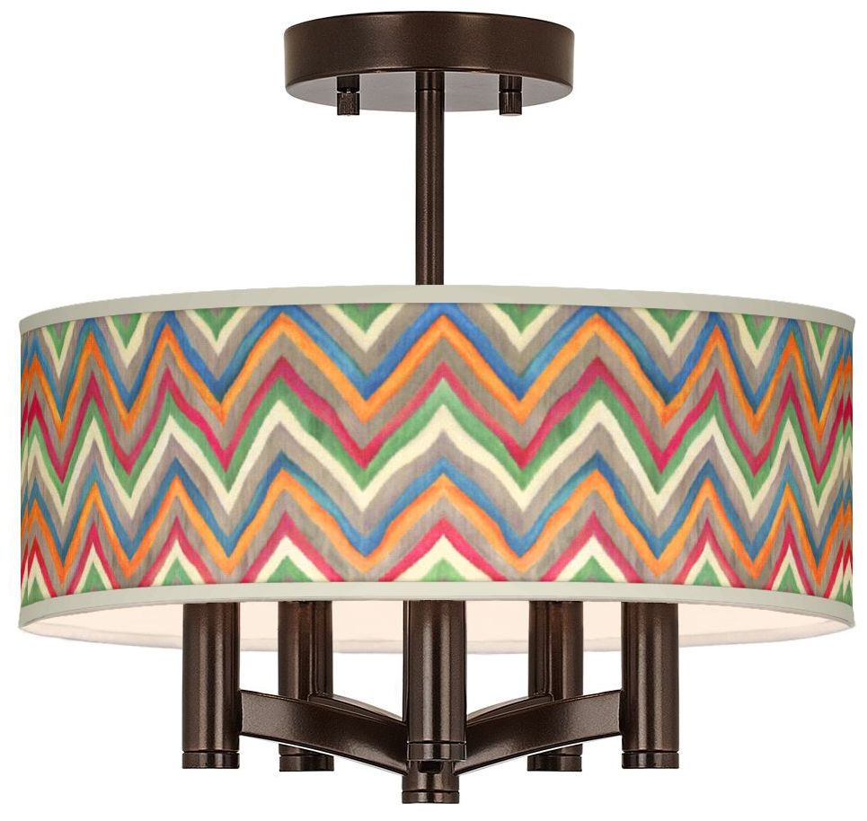 Canyon Waves Ava 5-Light Bronze Ceiling Light