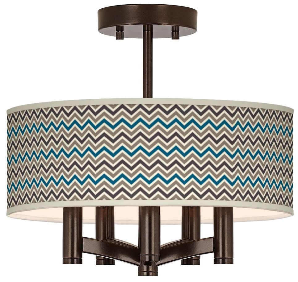 Zig Zag Ava 5-Light Bronze Ceiling Light