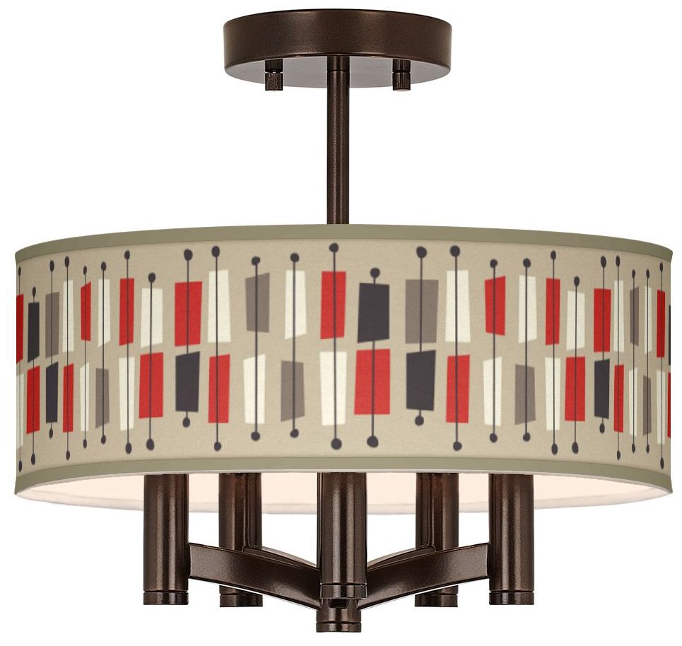 Bounce Ava 5-Light Bronze Ceiling Light