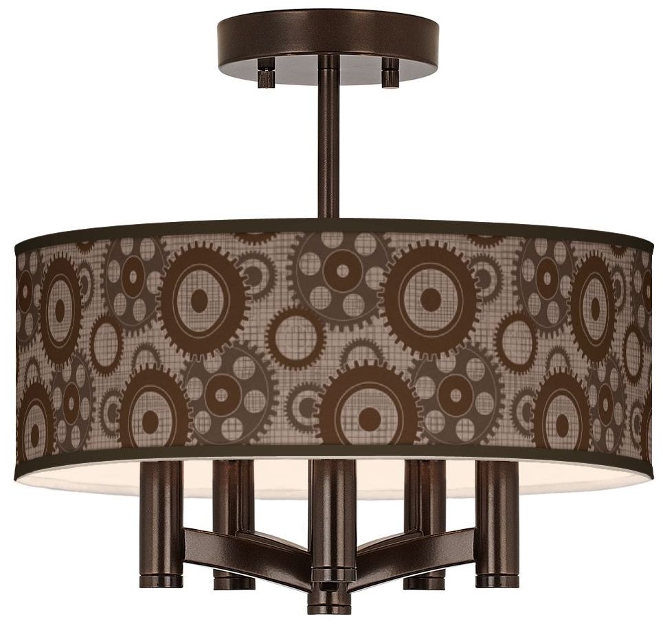 Industrial Gears Ava 5-Light Bronze Ceiling Light