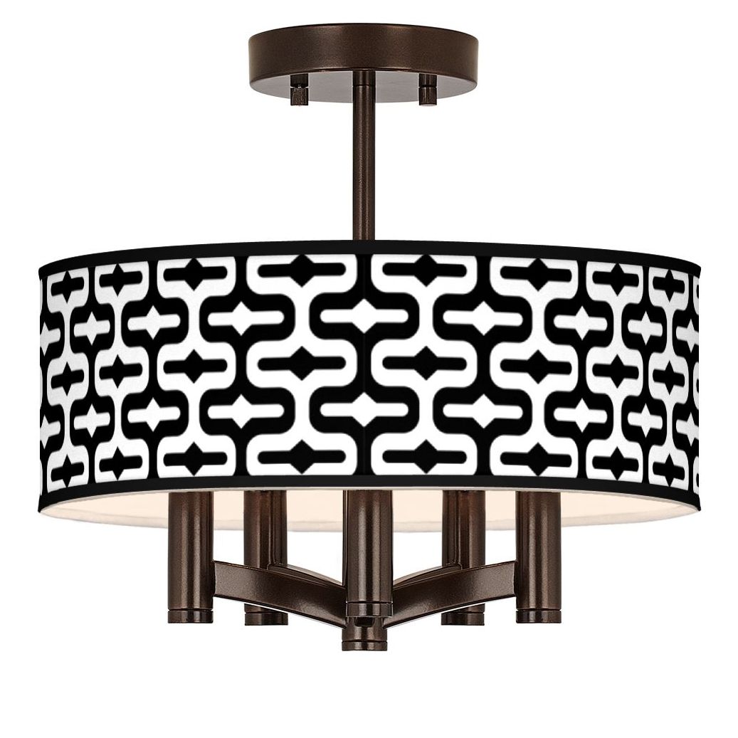 Reflection Ava 5-Light Bronze Ceiling Light