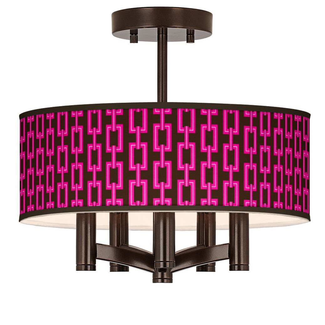 Chain Links Ava 5-Light Bronze Ceiling Light