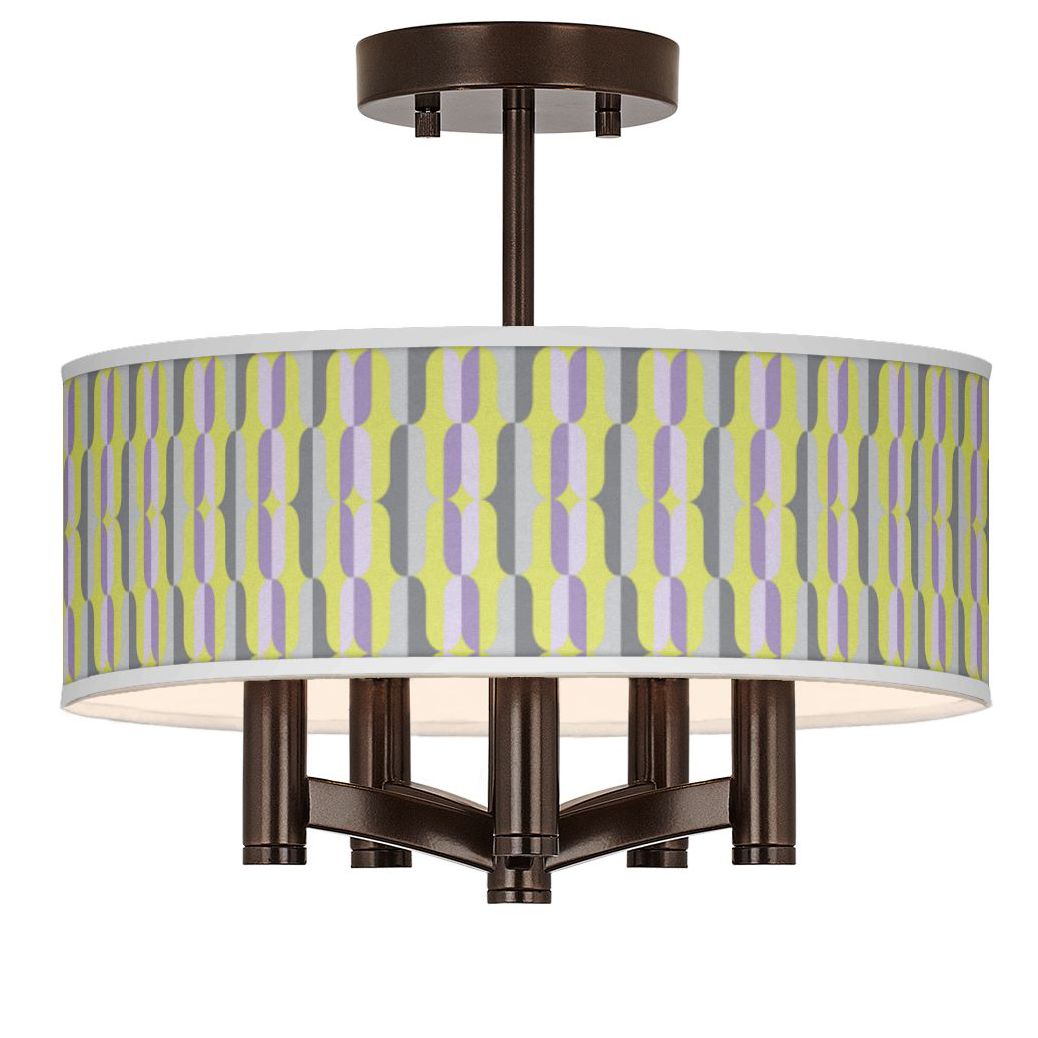 Side By Side Ava 5-Light Bronze Ceiling Light
