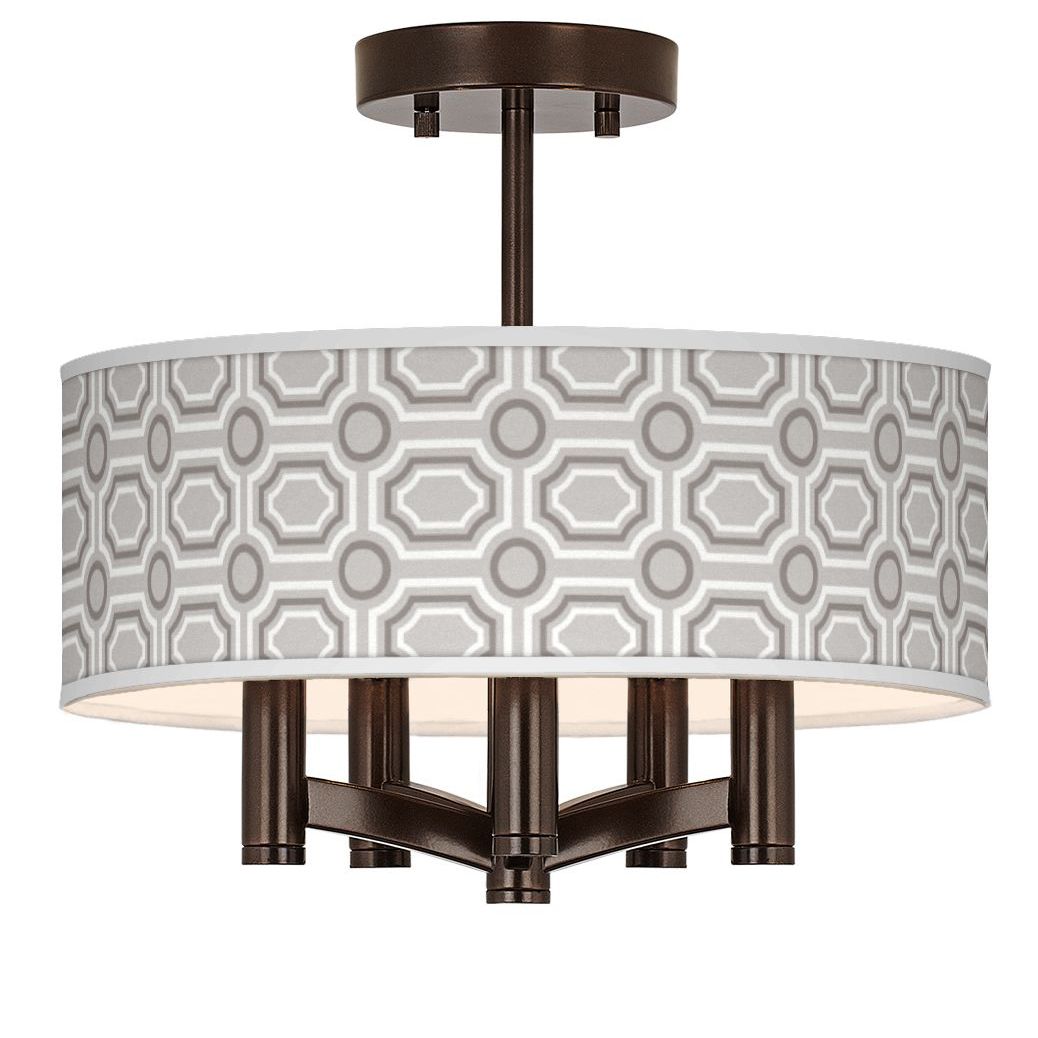 Luxe Tile Ava 5-Light Bronze Ceiling Light