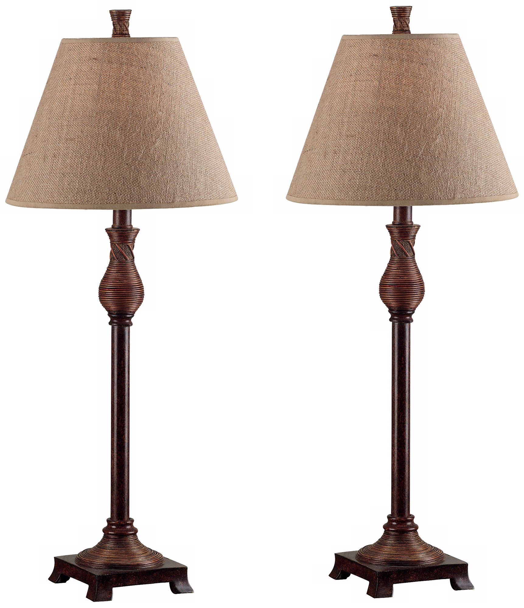 Kenroy Home Set of 2 Santiago Buffet Table Lamps