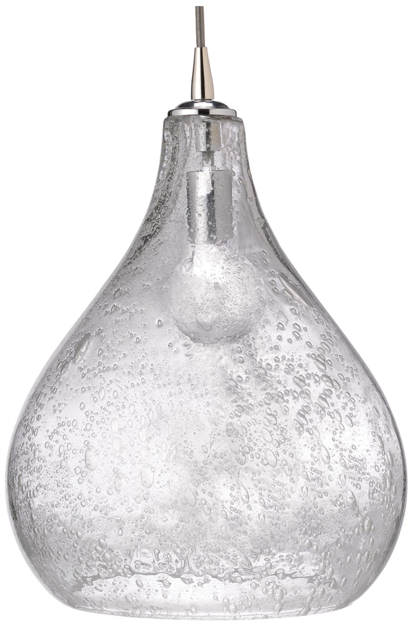 Jamie Young 13" Wide Clear Glass Curved Pendant Light
