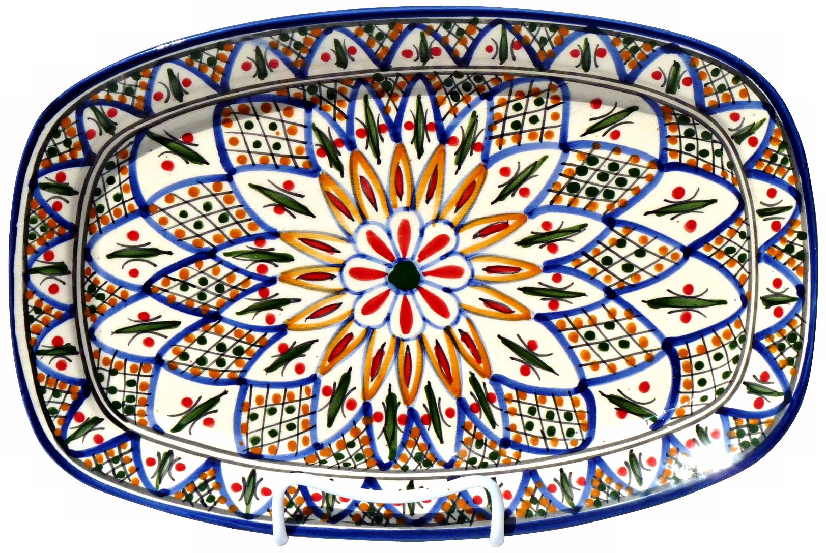 Le Souk Ceramique Tabarka Design Rectangular Platter