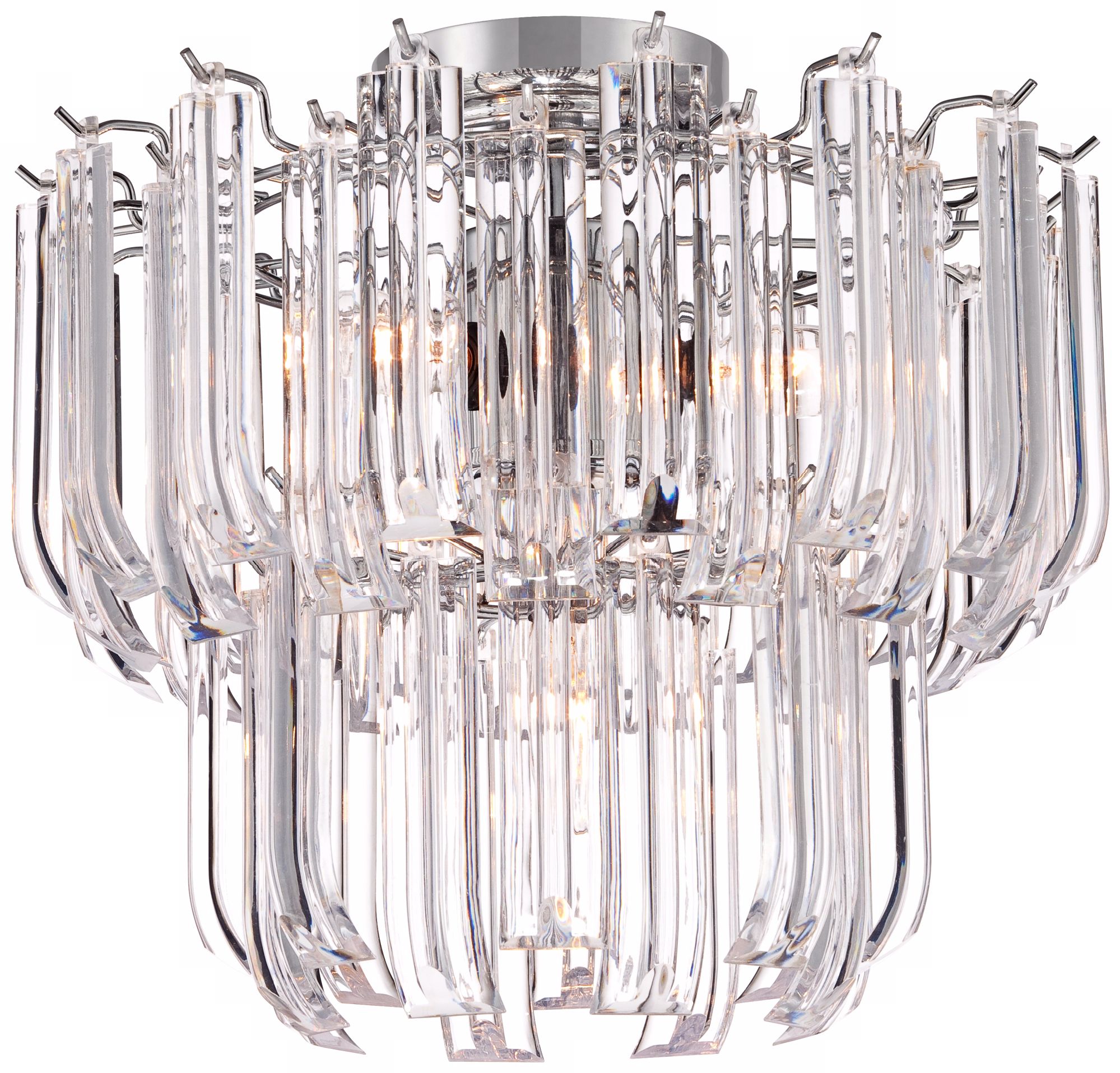 Tylla 13" Wide Chrome Ceiling Light