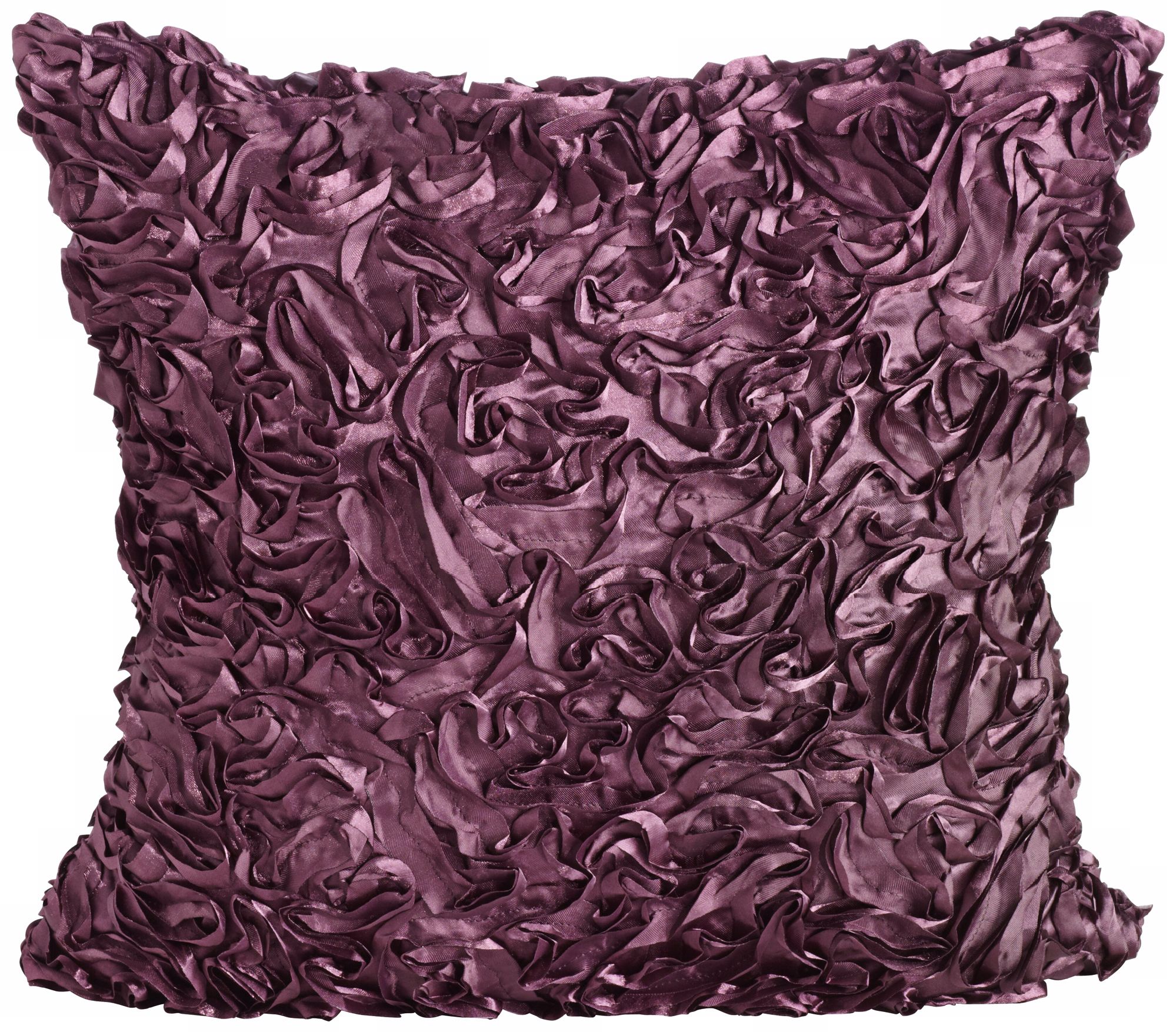 Duke Purple Ruffles 18" Square Down Throw Pillow