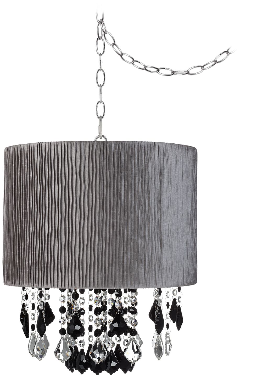 Nicolli Black 15" Wide Morell Silver Mini Chandelier