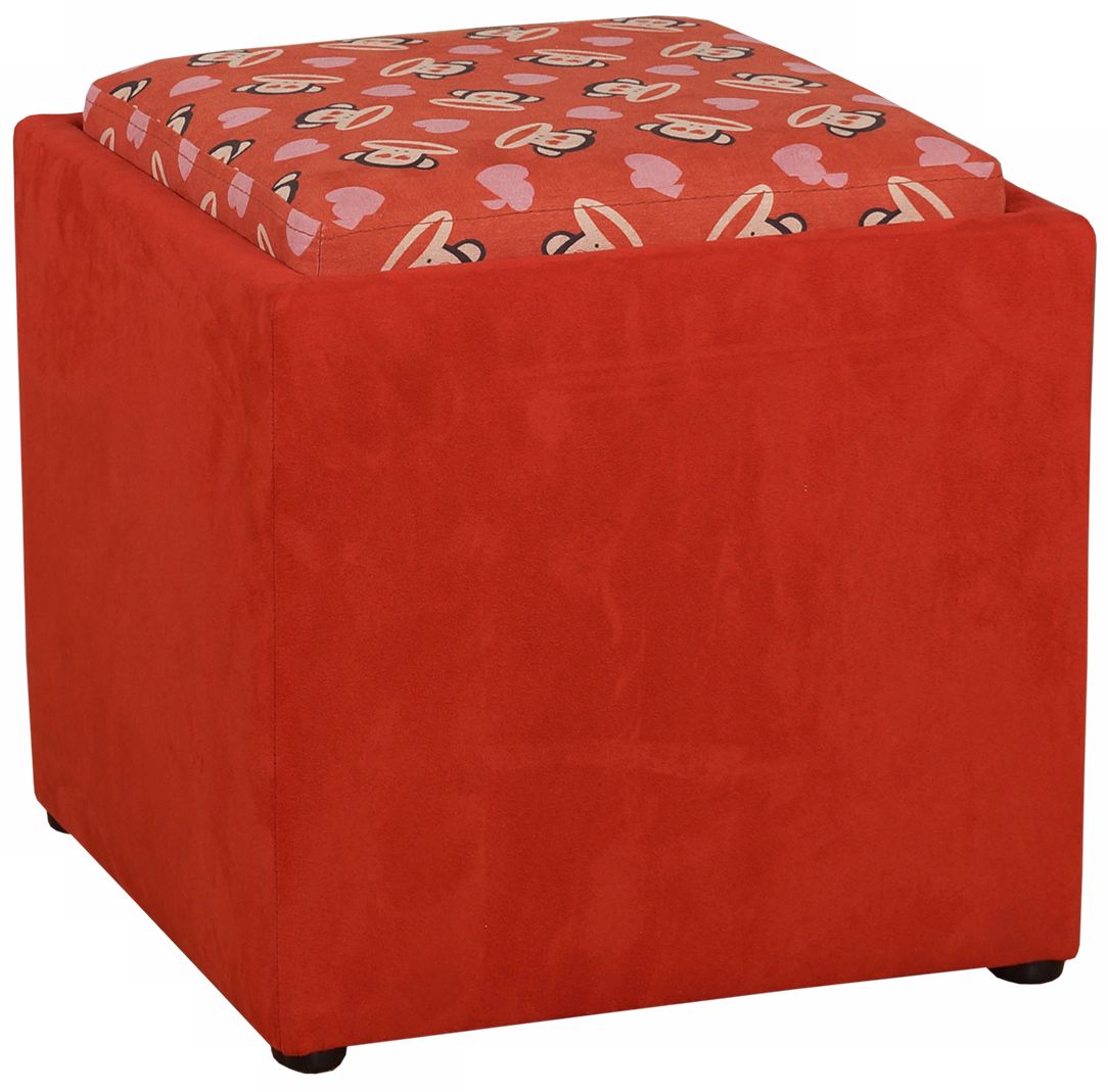 Paul Frank Love Storage Ottoman in Red