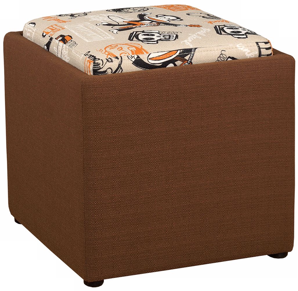 Paul Frank Jam Ottoman in Brown