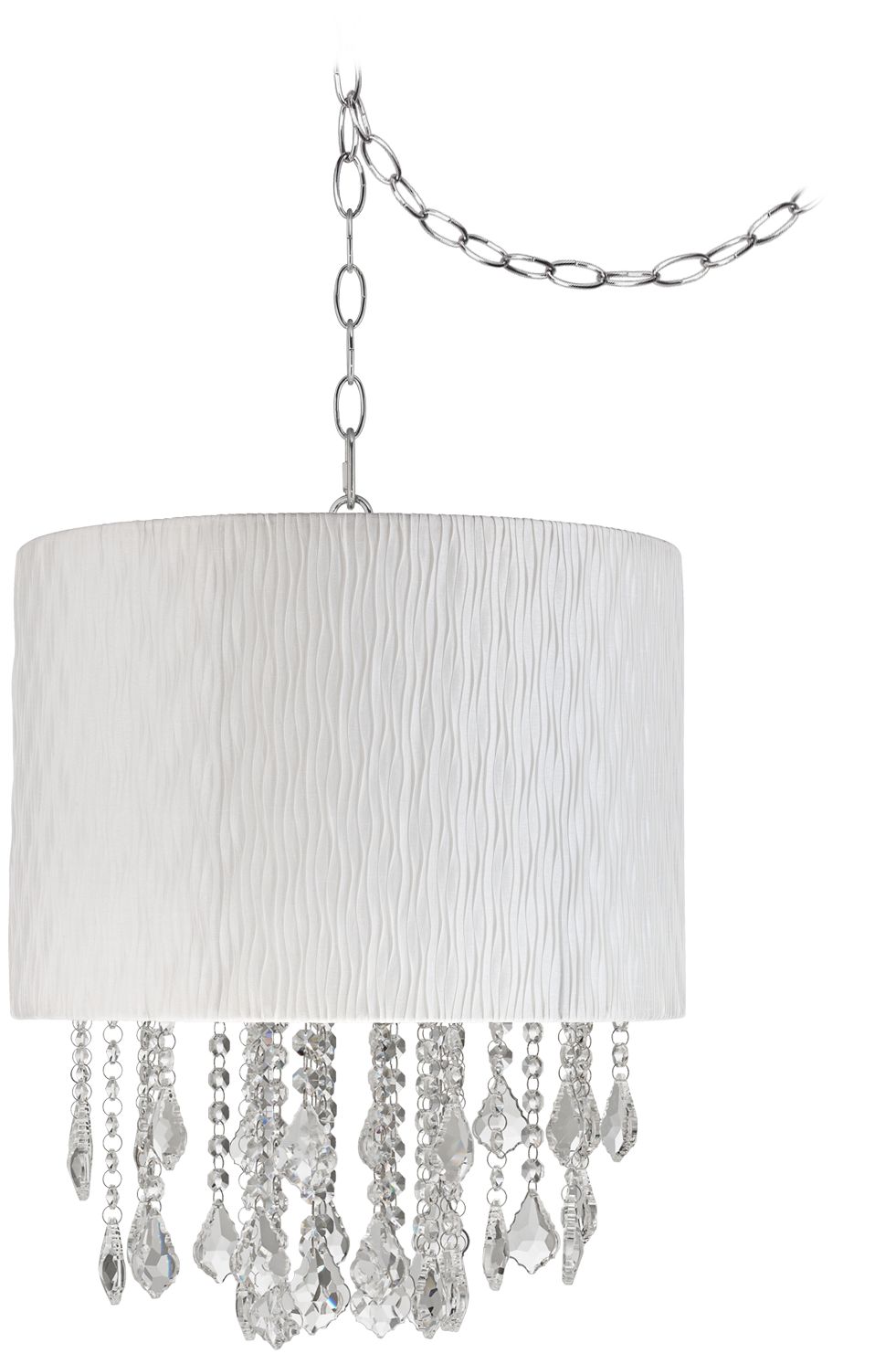 Nicolli Clear 15" Wide Morell White Mini Chandelier