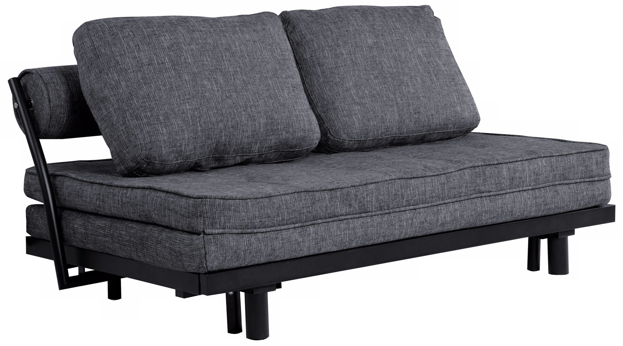 Florence Grey Convertible Euro Sofa Lounger