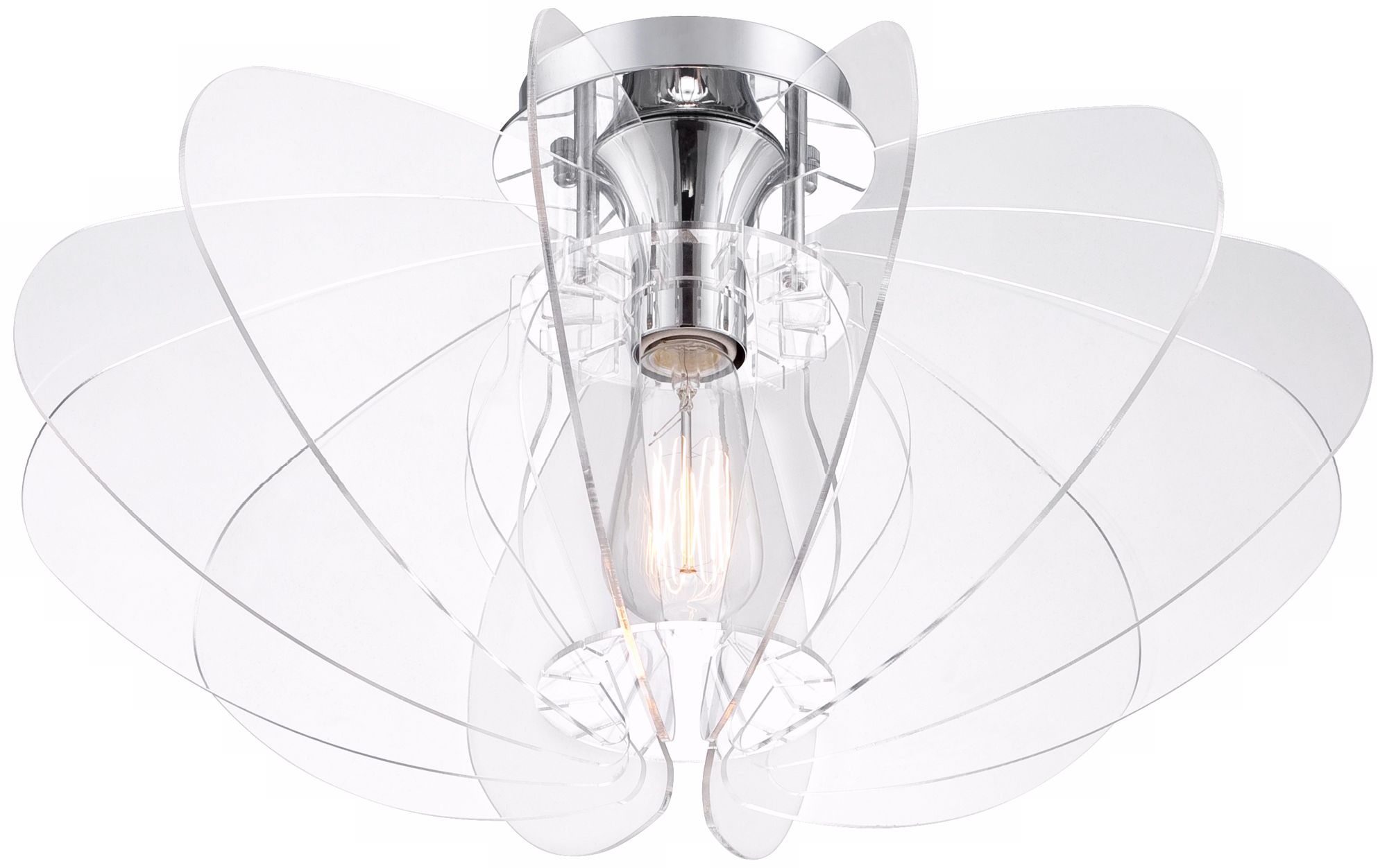 Northstar 19" Wide Clear Acrylic Ceiling Light