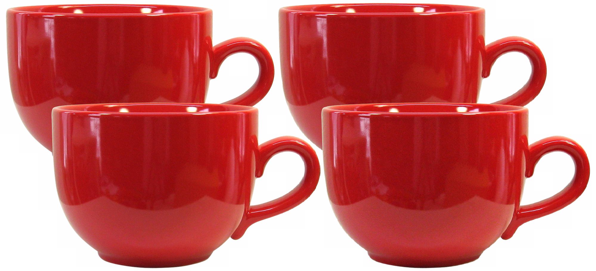 Set of 4 Fun Factory Red Jumbo Cups