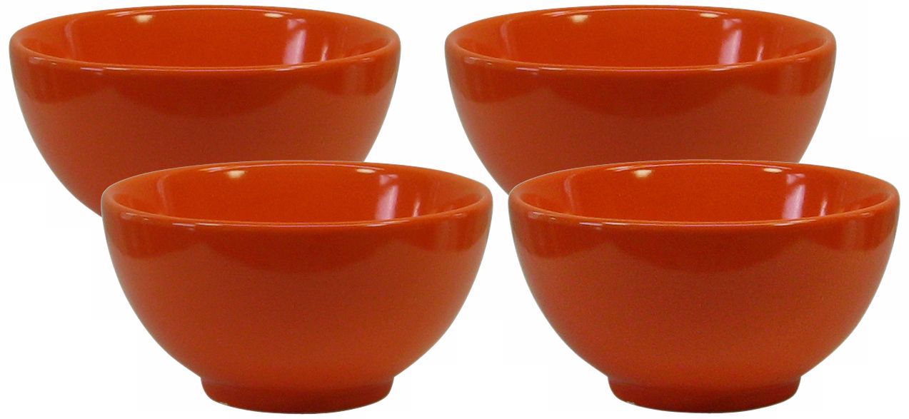 Set of 4 Fun Factory Orange Dipping Bowls