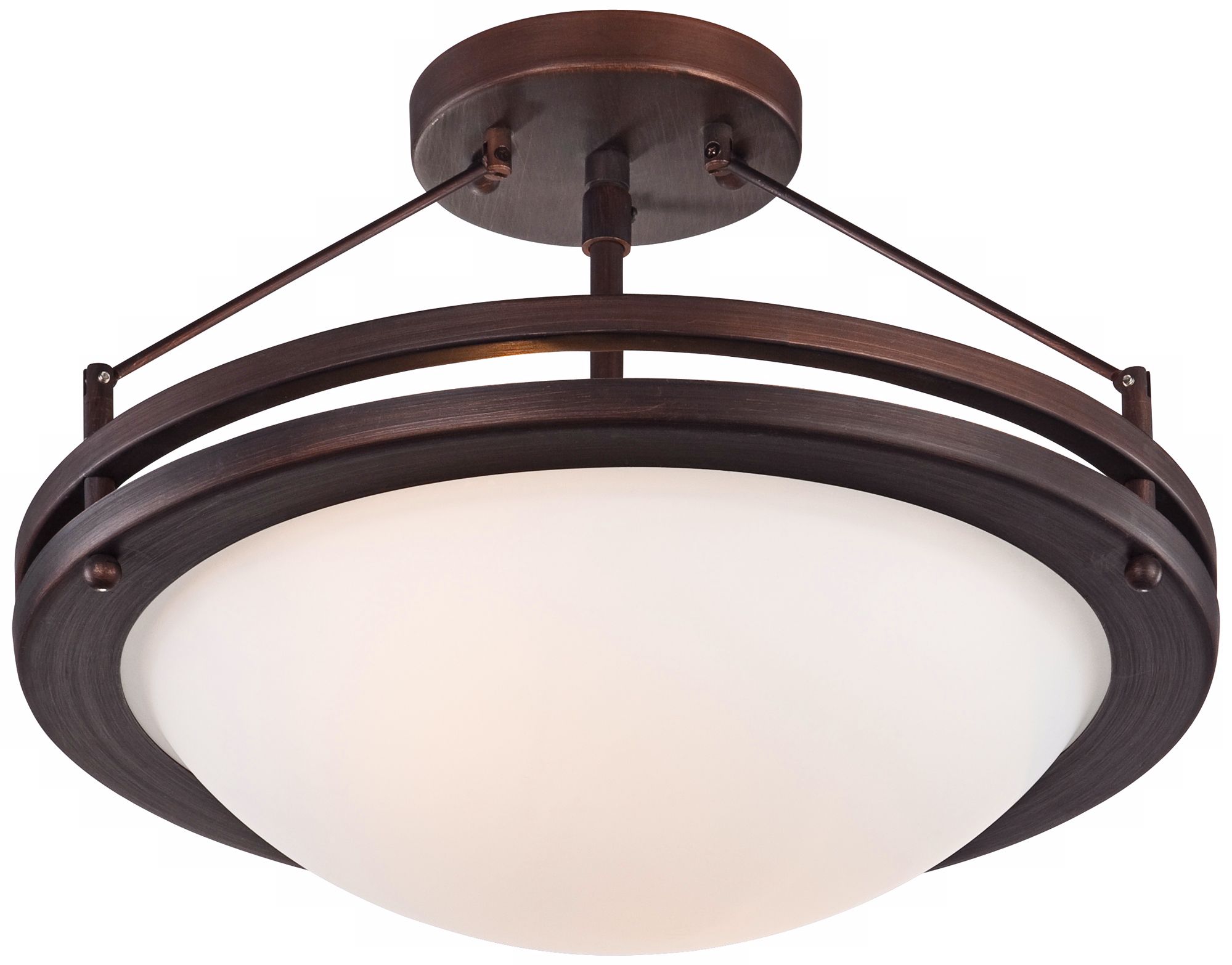 Justin 13" Wide Bronze Ceiling Light