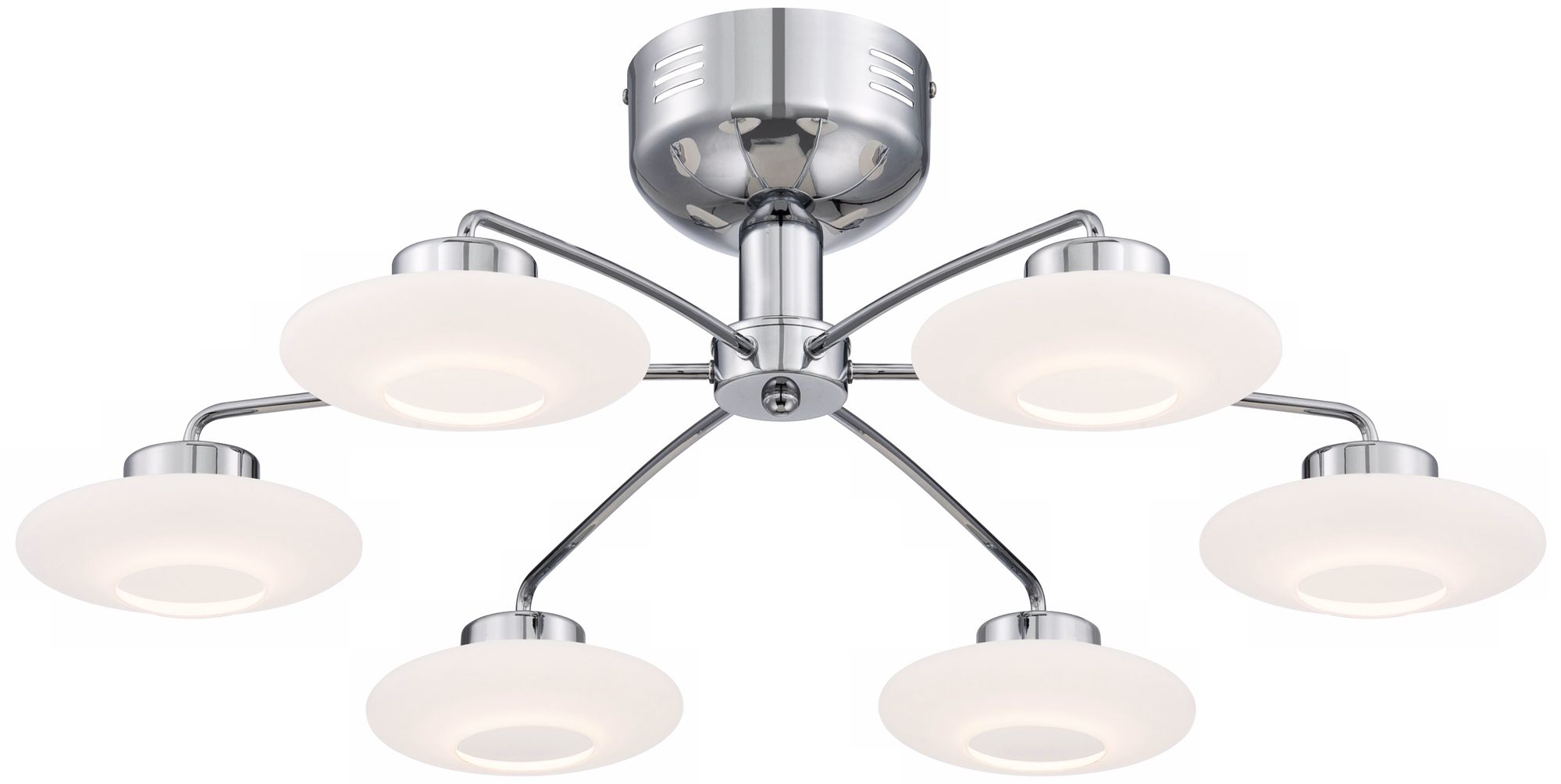 Possini Euro Lex 25 3/4" Wide Chrome LED Ceiling Light