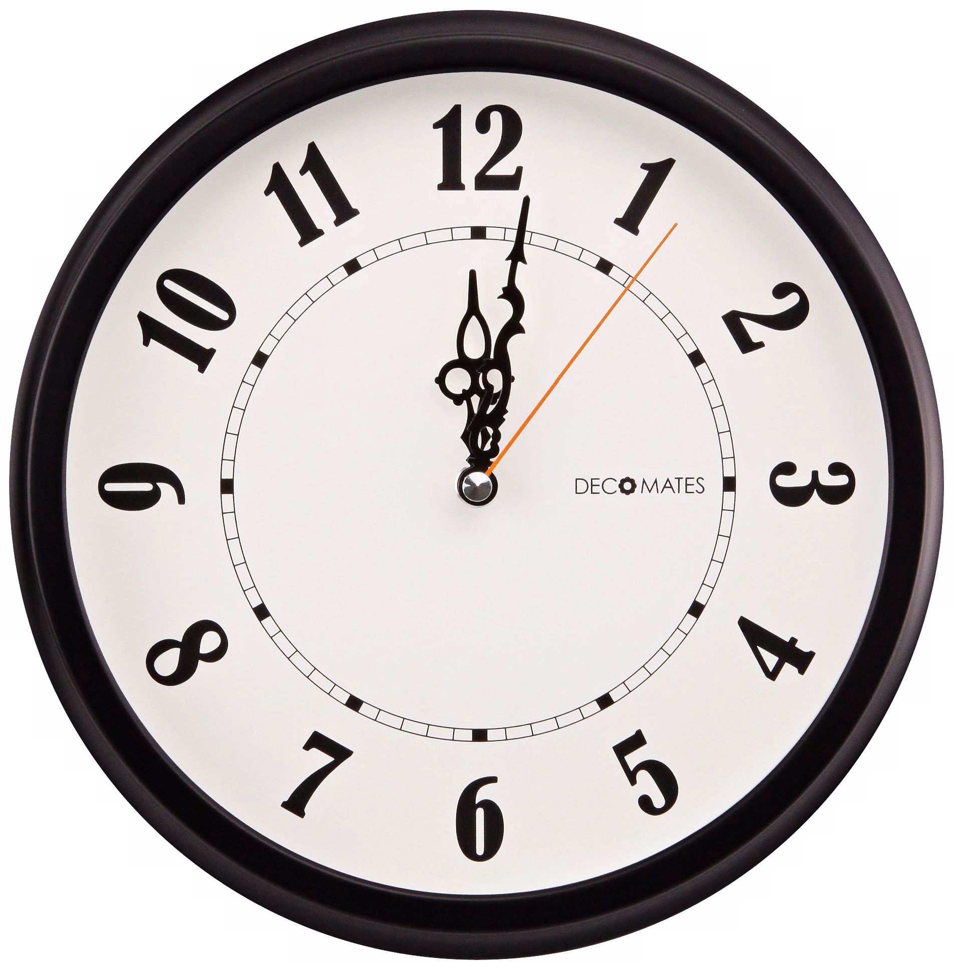 Decomates Classic Hands 10 1/4" Wide Silent Wall Clock
