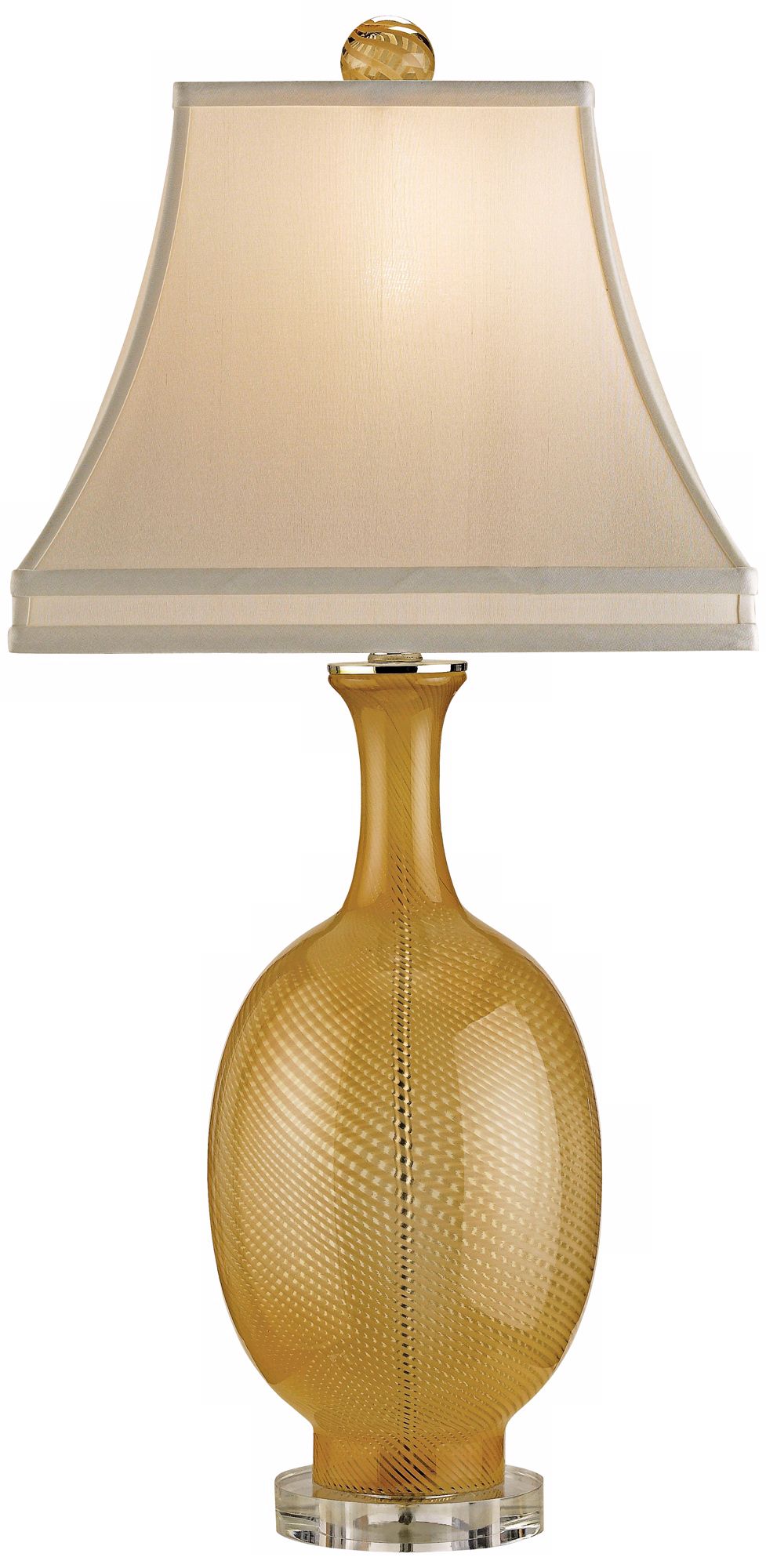 Artois Gold Blown Glass Currey and Company Table Lamp