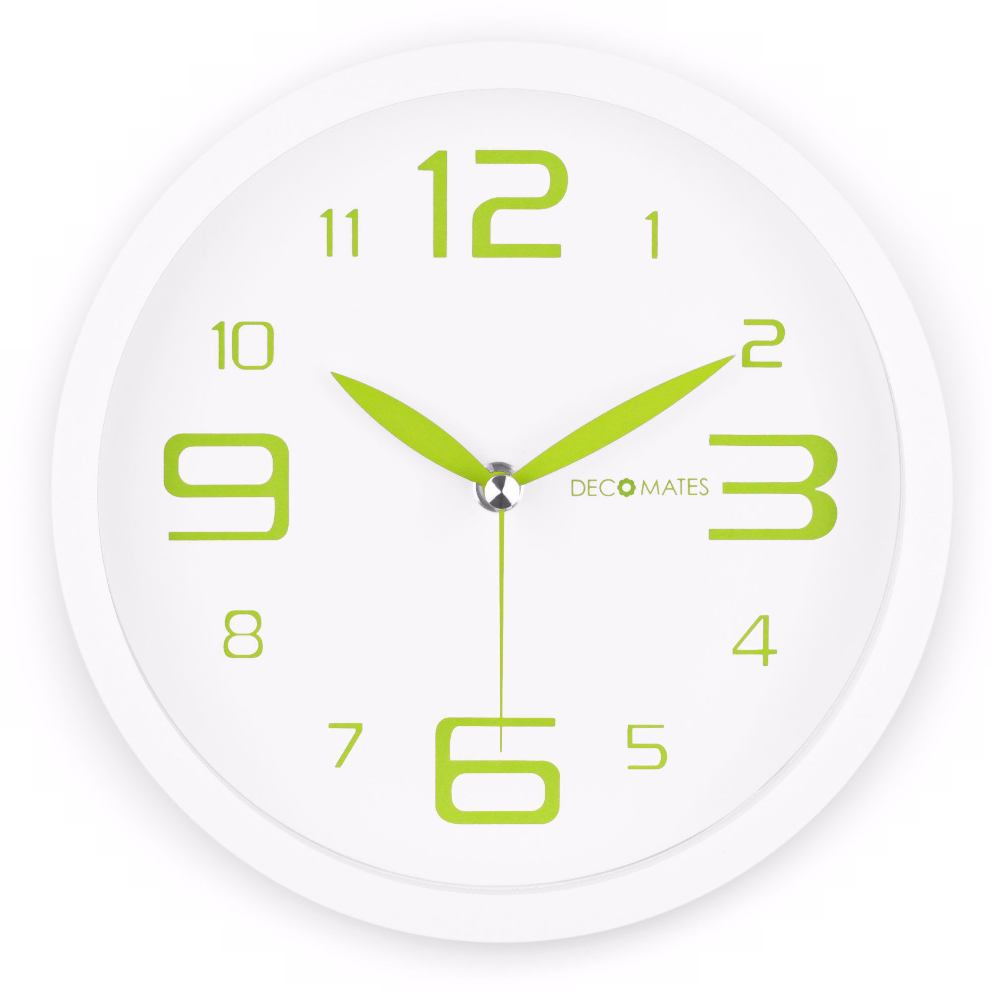 Decomates Fresh Mint Green 8 1/4" Wide Silent Wall Clock