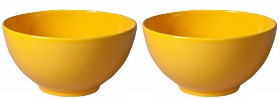 Set of 2 Fun Factory Buttercup Serving Bowls
