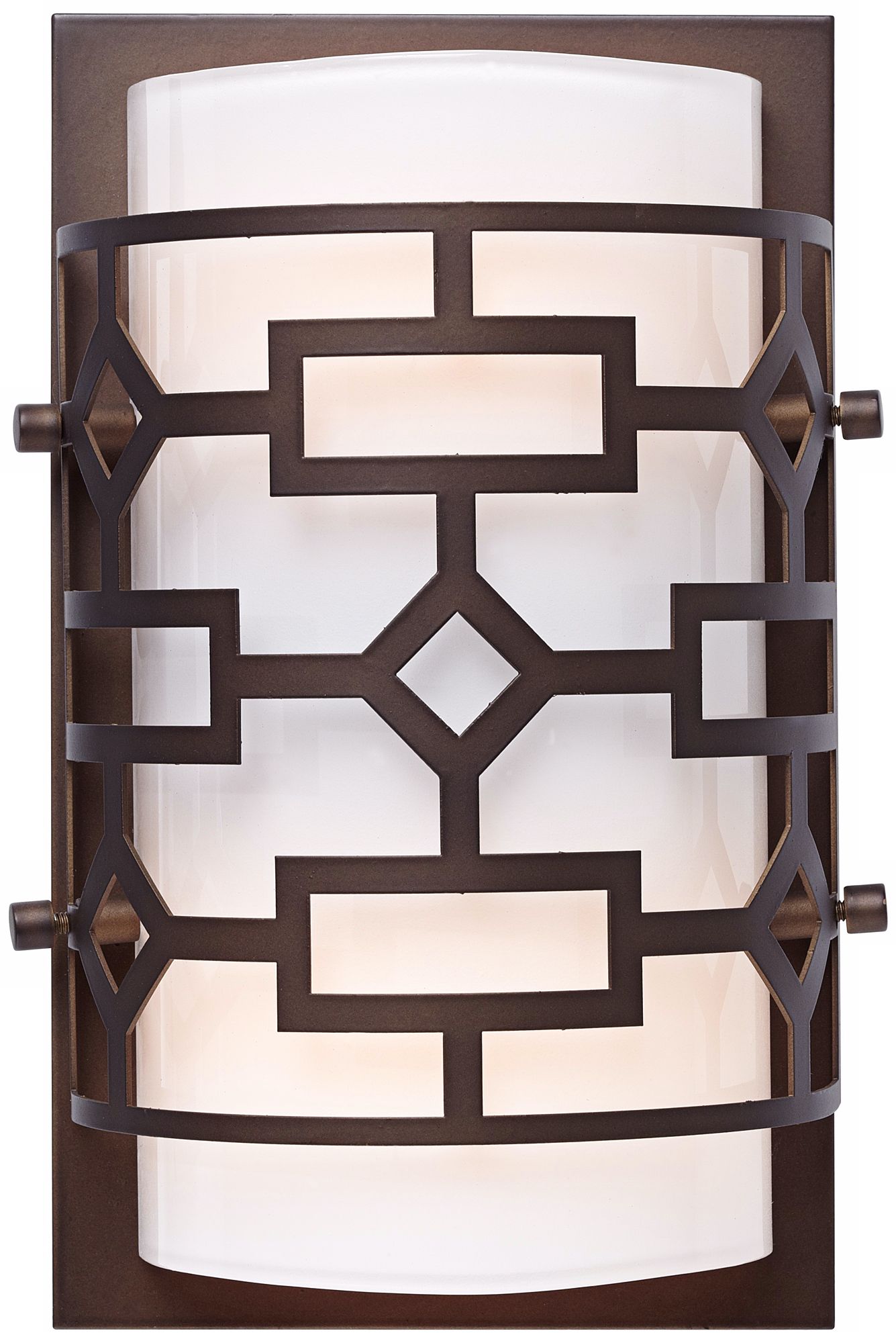 Possini Euro Cut-Out 9" High Oil-Rubbed Bronze Wall Sconce