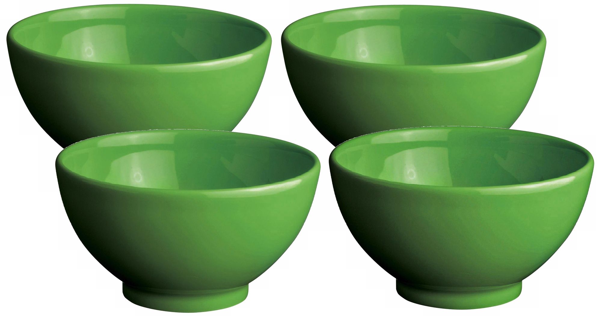 Set of 4 Fun Factory Green Apple Soup Bowls