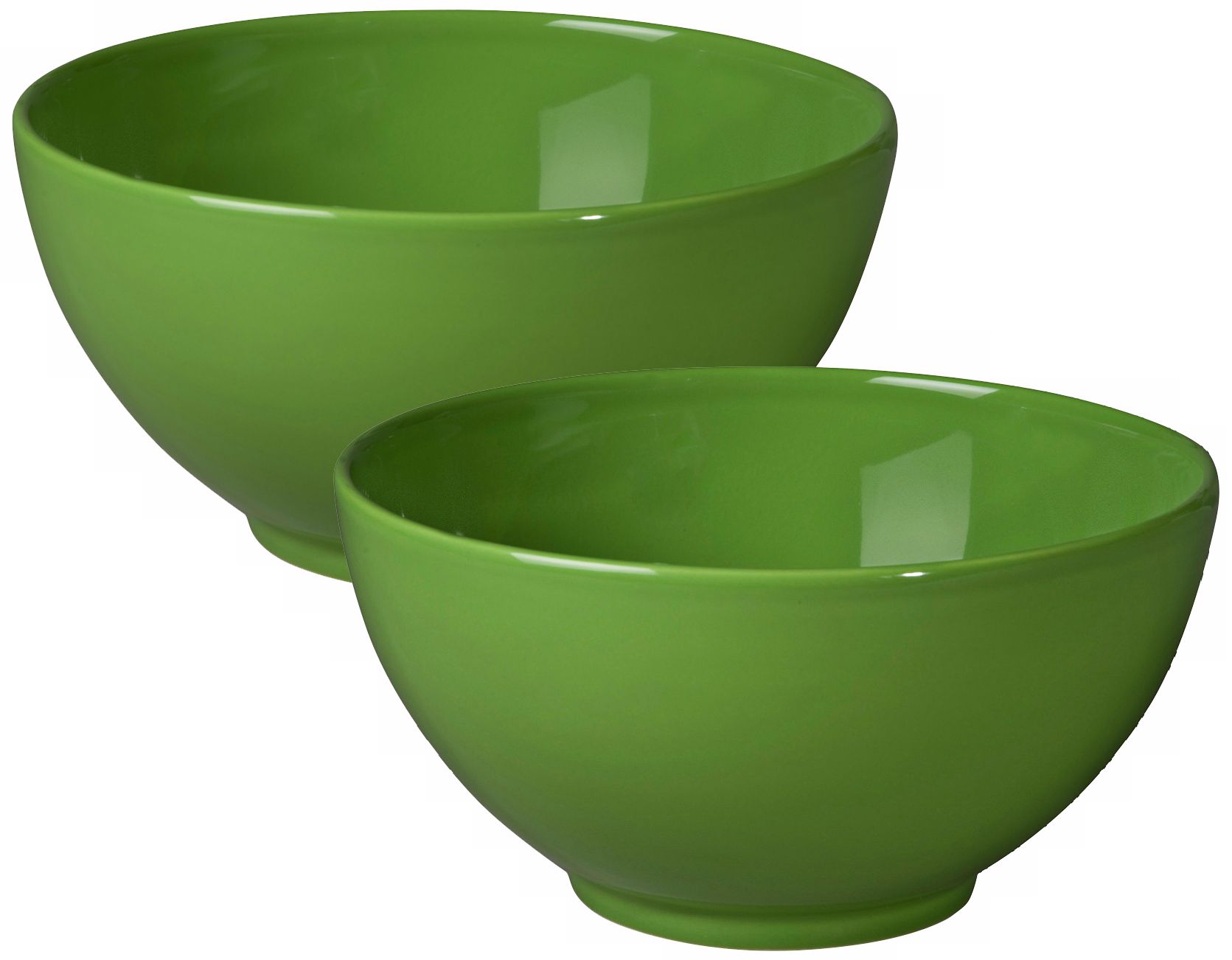 Set of 2 Fun Factory Green Apple Serving Bowls