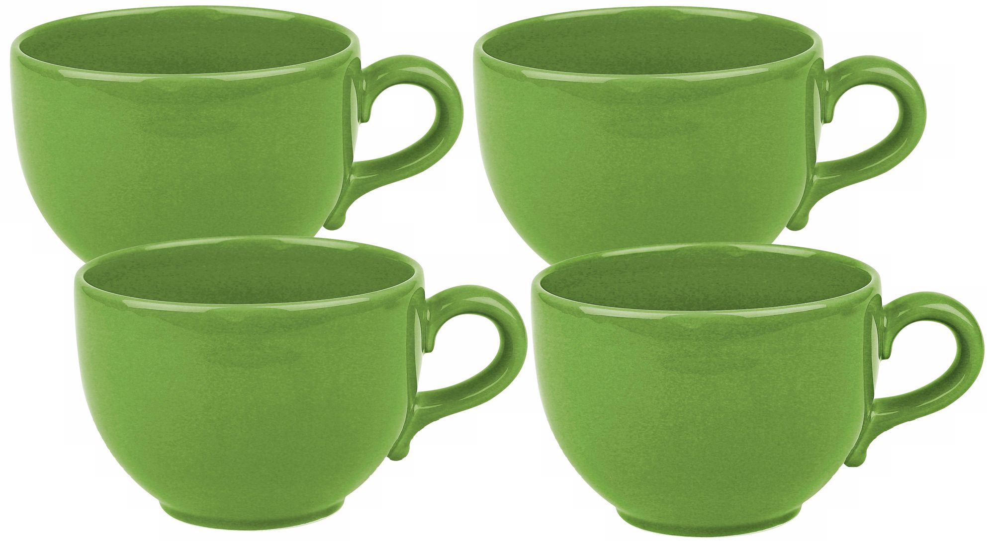 Set of 4 Fun Factory Green Apple Jumbo Cups