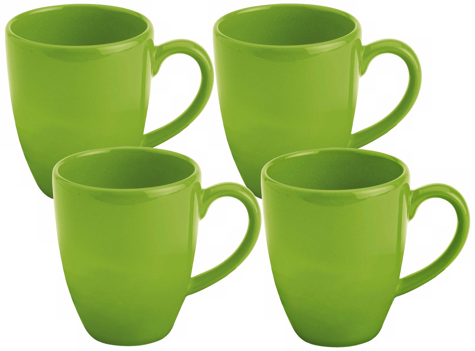 Set of 4 Fun Factory Green Apple Cafe Latte Cups