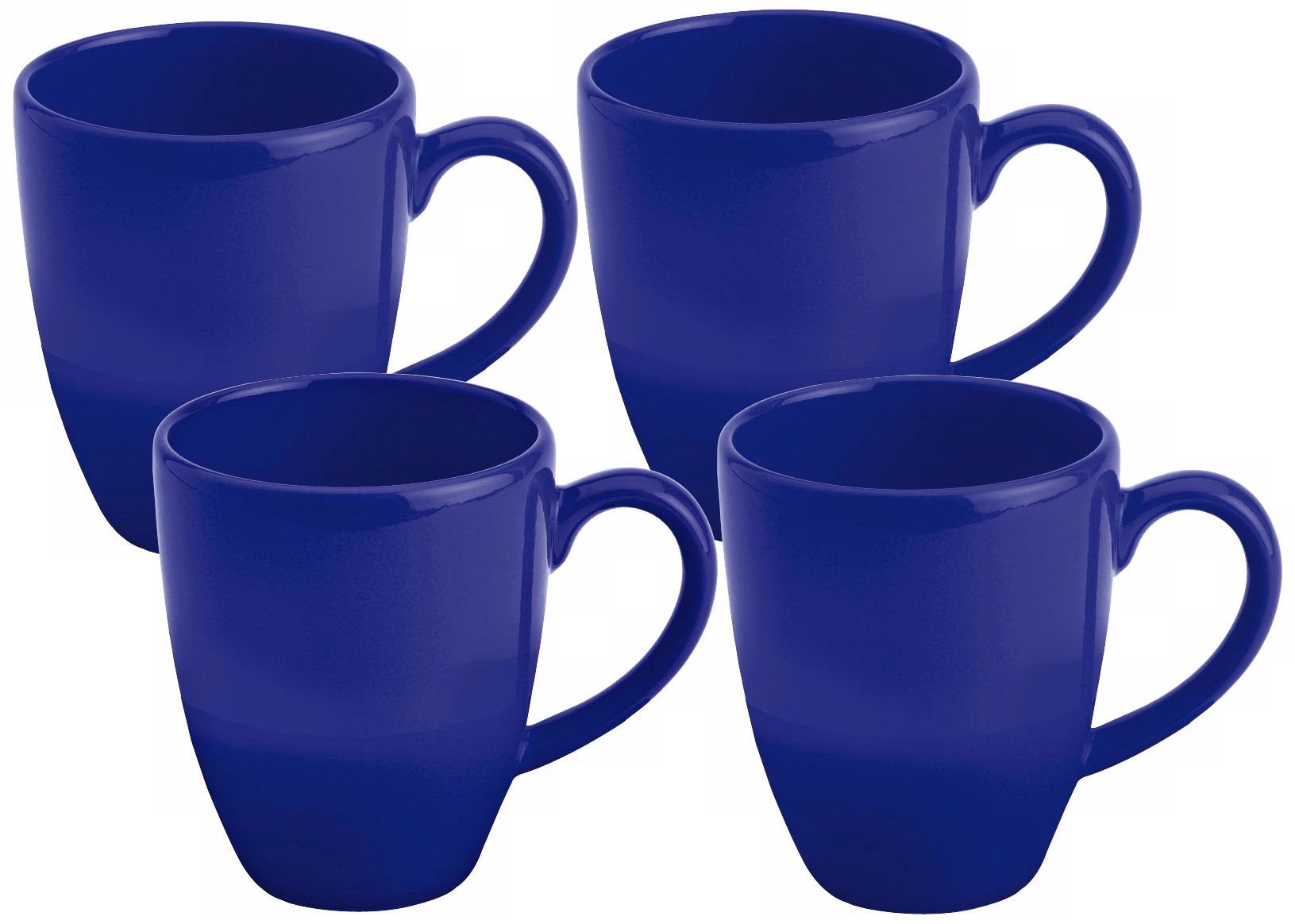 Set of 4 Fun Factory Royal Blue Cafe Latte Cups