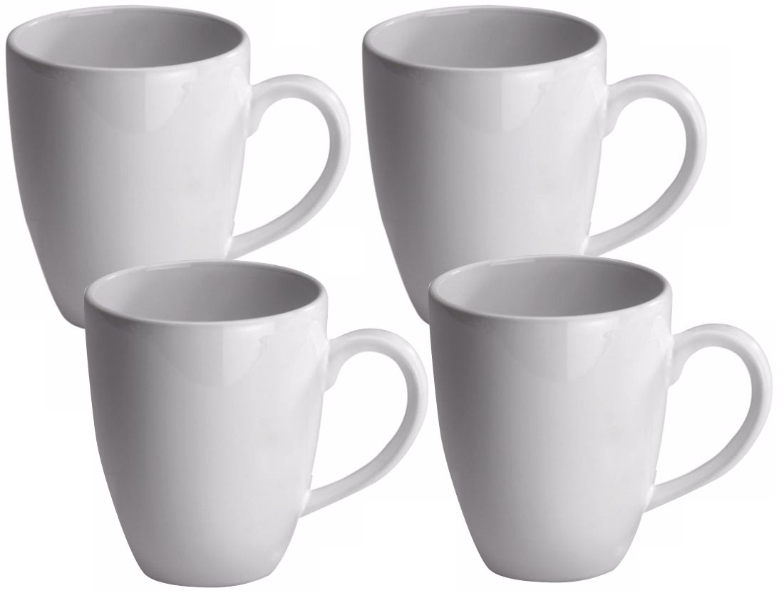 Set of 4 Fun Factory White Cafe Latte Cups