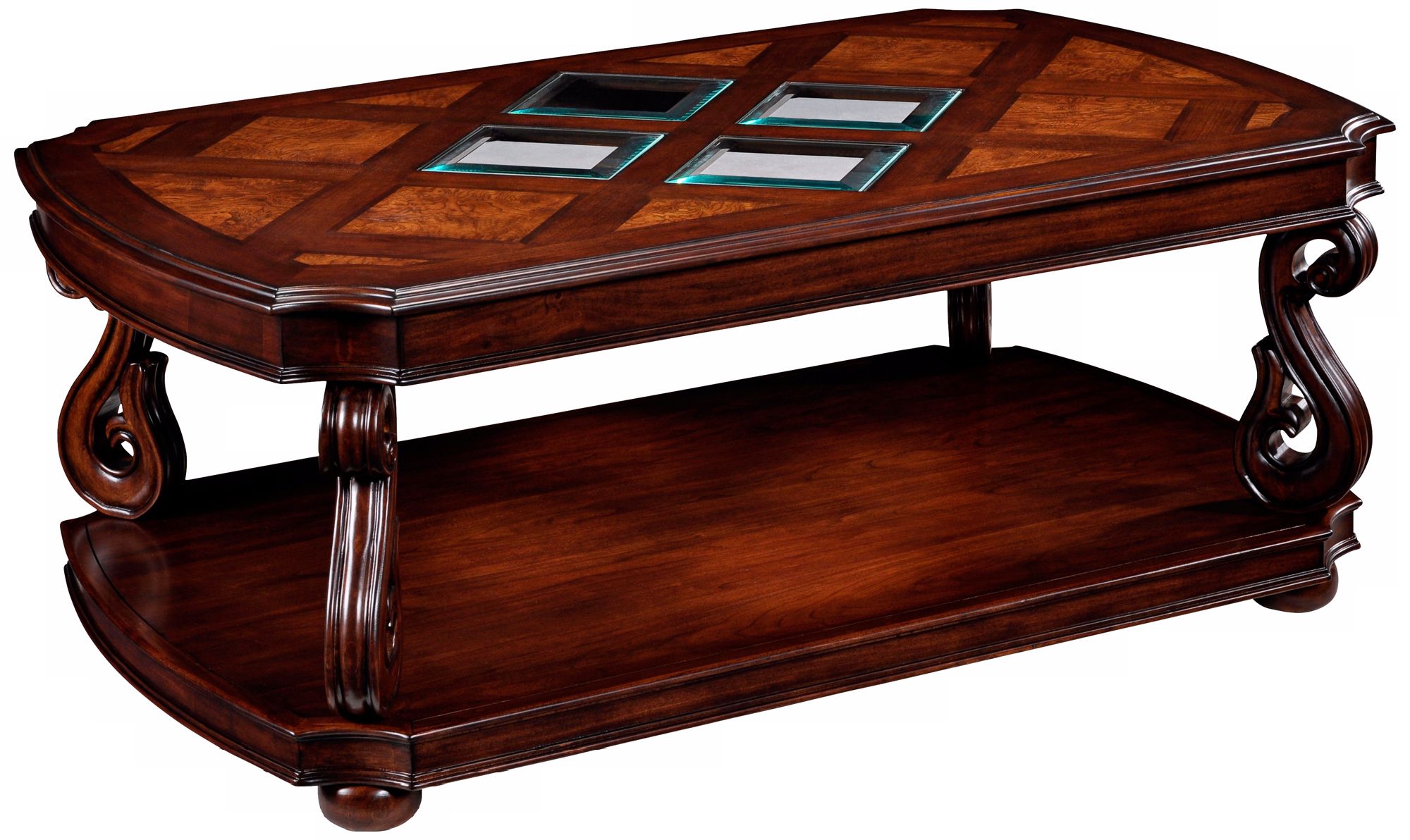 Harcourt Collection Rectangular Cherry Cocktail Table