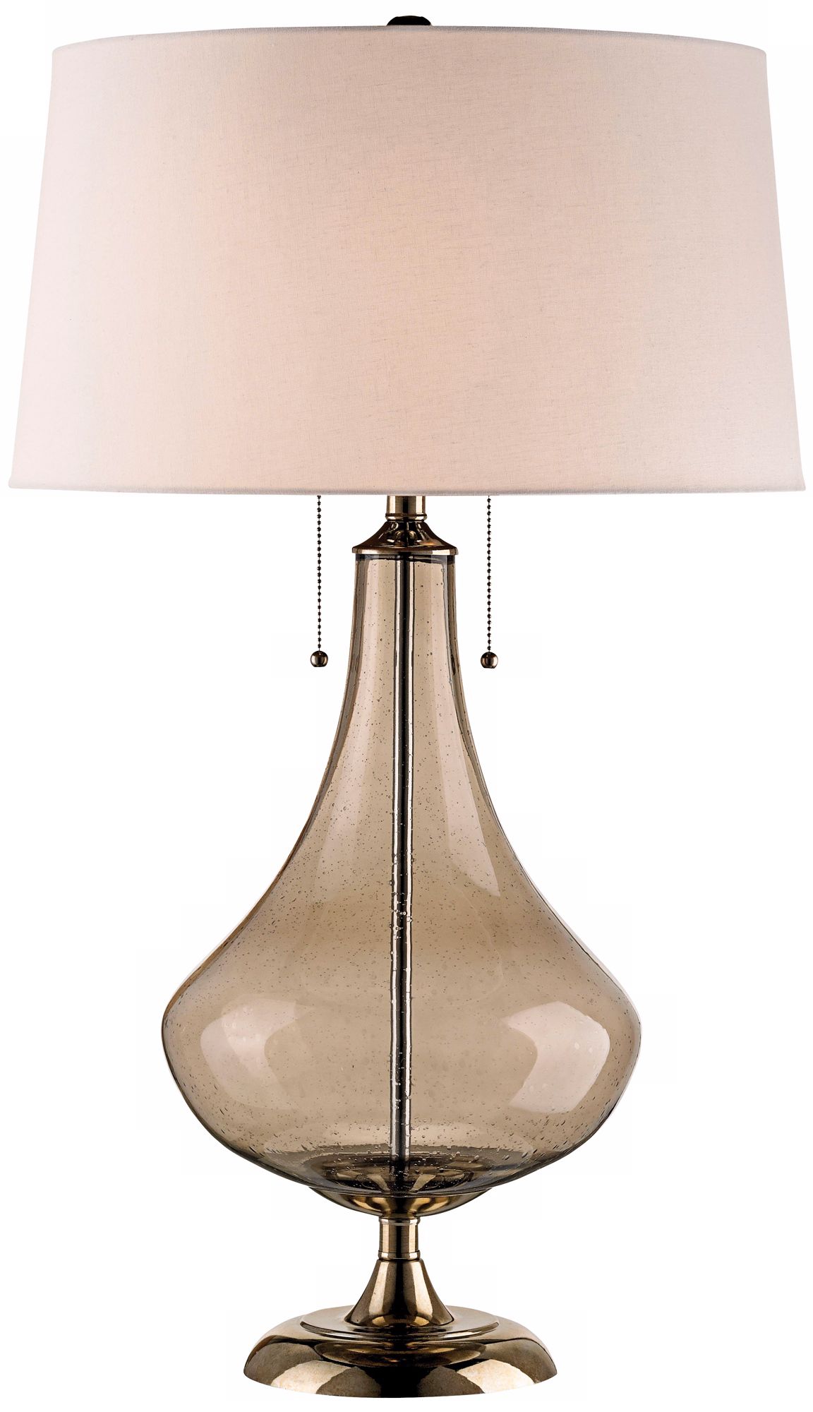 Currey and Company Courtier Smoke Glass Table Lamp