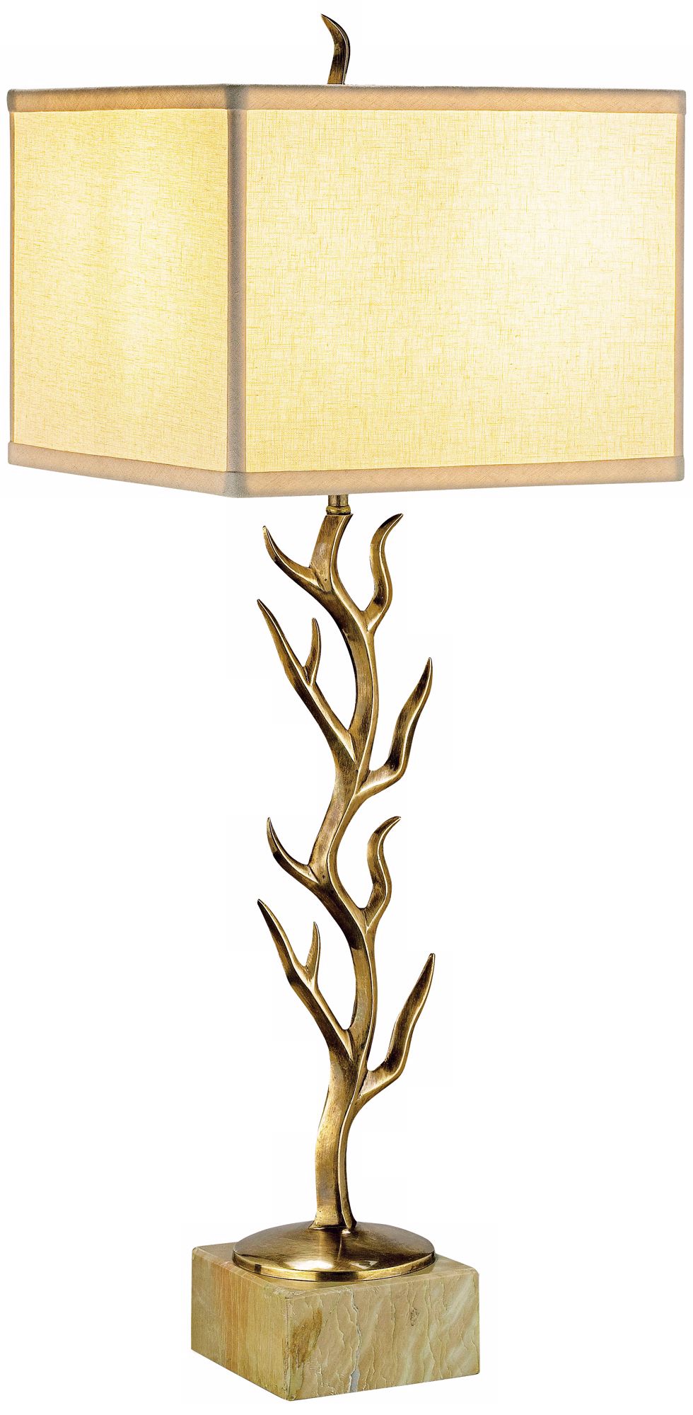Currey and Company Algonquin Brass Branch Table Lamp