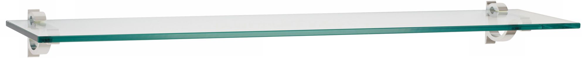 Monarch Chrome 4 3/4" Deep Floating Glass Shelves