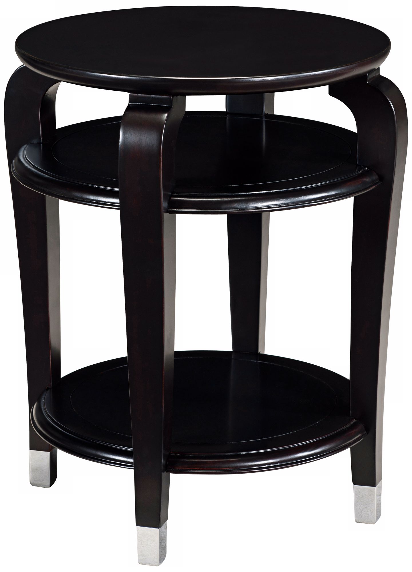 Harper Ebonized Cherry Round Accent Table