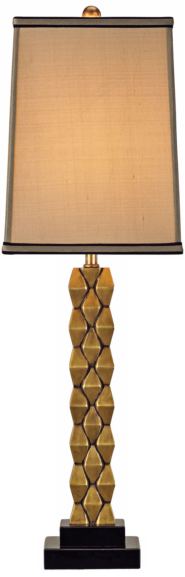 Currey and Company Debonair Cast Brass Table Lamp