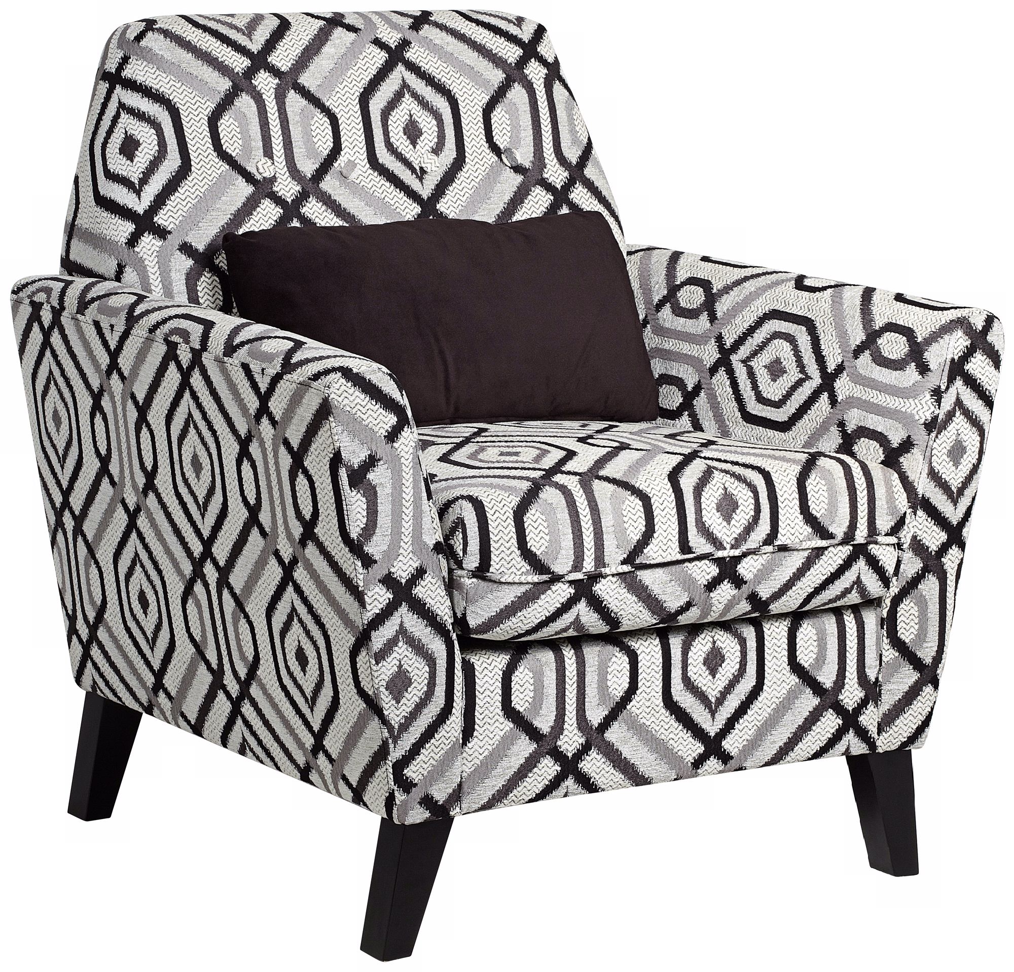 Roger Black Geometric Armchair with Pillow