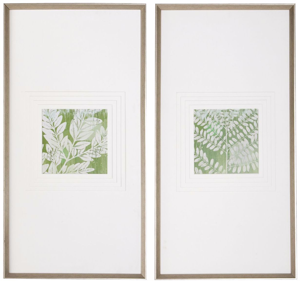 Uttermost Set of 2 Meadow Leaves 33" High Wall Art Prints