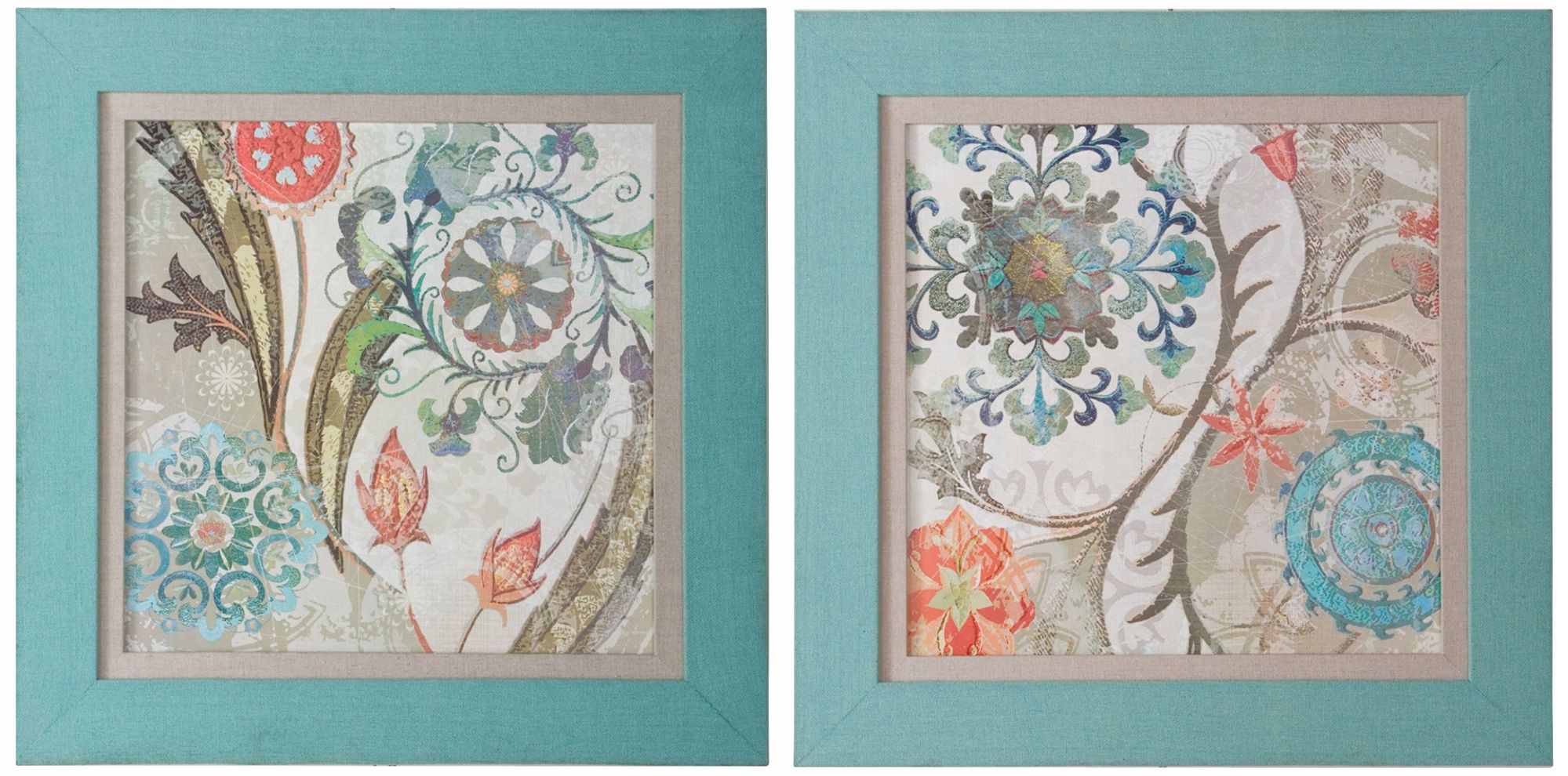Uttermost Royal Tapestry 27" Square Wall Art Prints