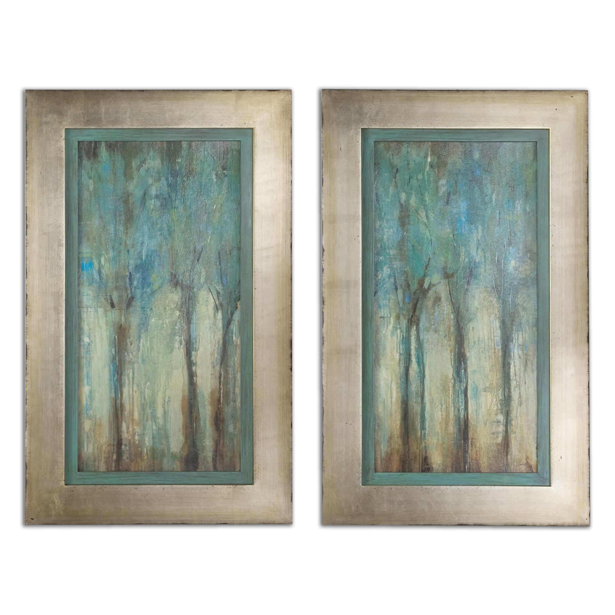 Uttermost Set of 2 Whispering Wind 35" Wall Art Prints