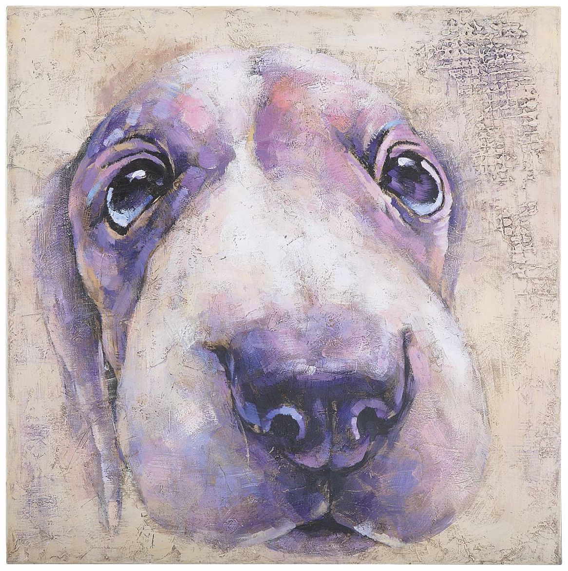 Uttermost Bright Eyes Hand-Painted 32" Square Wall Art