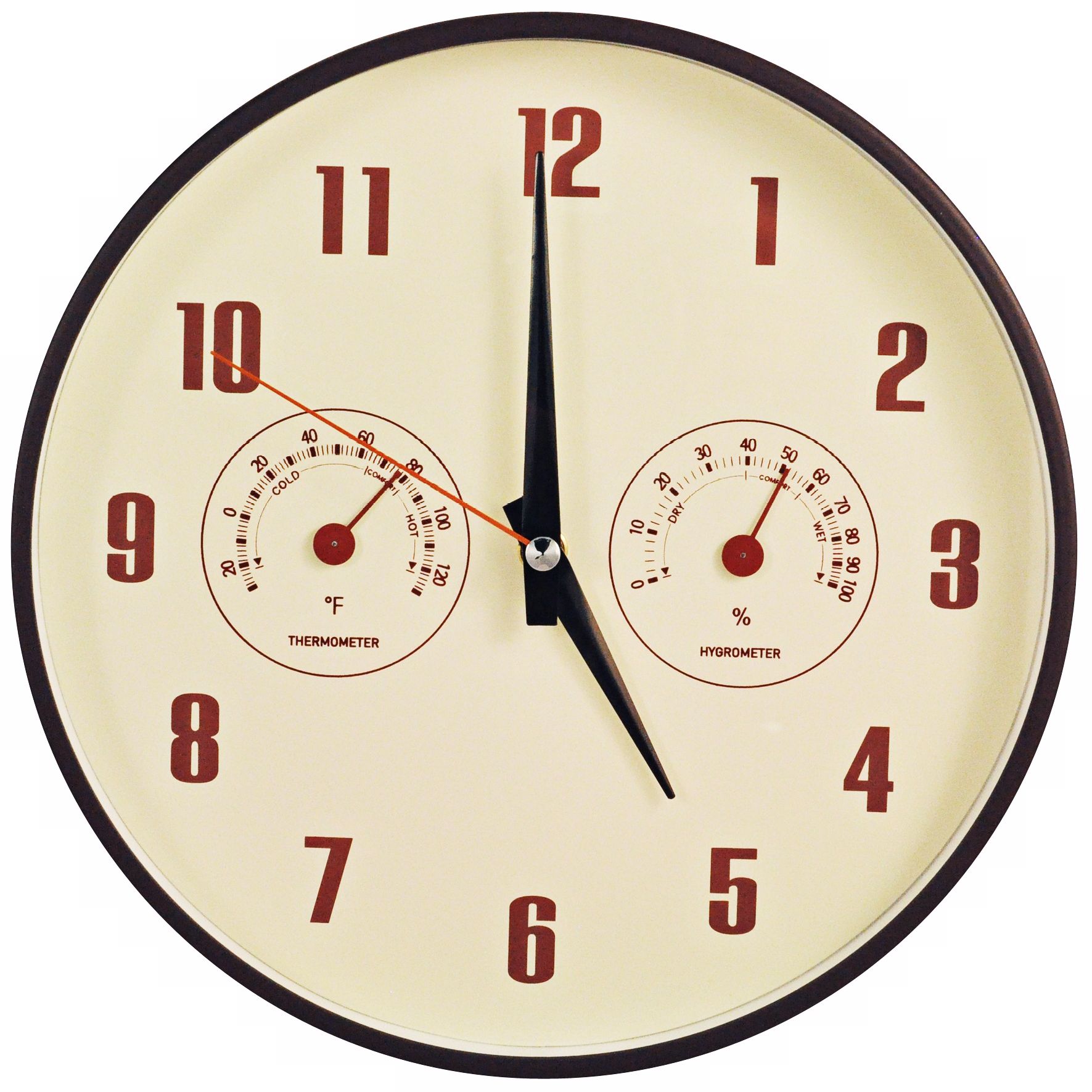 Decomates Retro Multiplex 10 1/4" Wide Silent Wall Clock