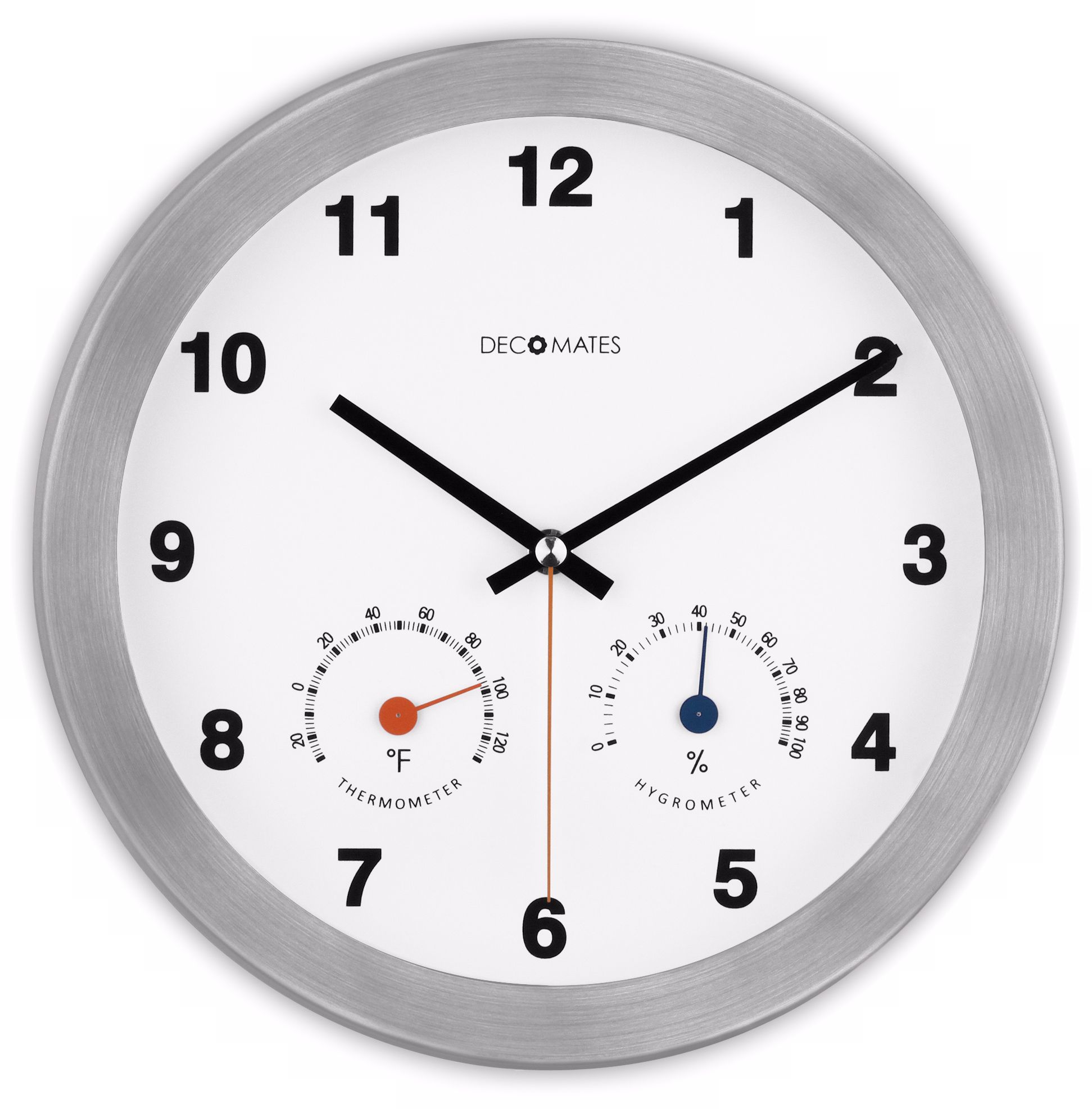 Decomates Modern Multiplex 10 1/4" Wide Silent Wall Clock