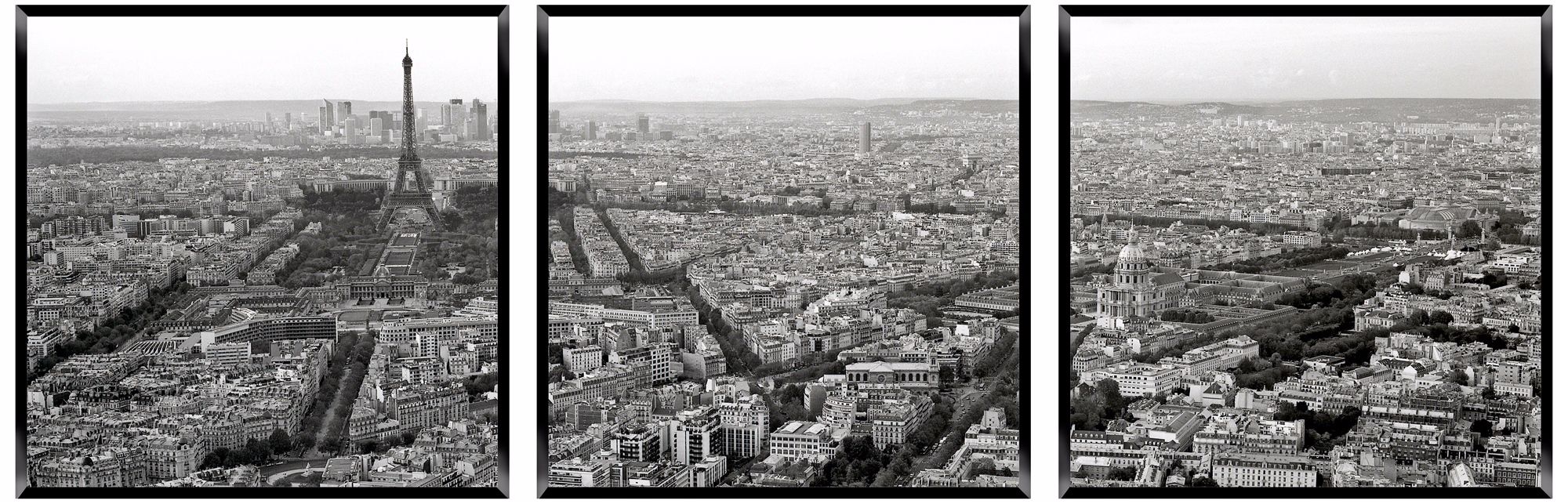 Paris By Day Triptych Set of 3 Photo Wall Art